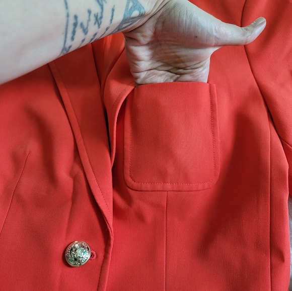 NWOT Tommy Hilfiger Red Blazer - Picture 5 of 10